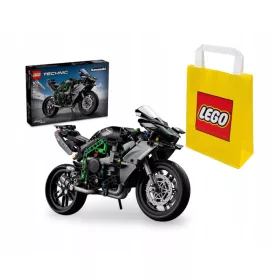    LEGO Technic 42170 Kawasaki Ninja H2R motorkerékpár + VP papírtáska LEGO 6315792 közepes