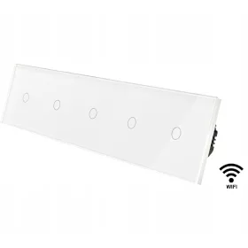 ÜVEG ÉRINTŐKAPCSOLÓ 5P WIFI TUYA N NÉLKÜL