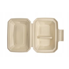   Eldobható étkészlet - LunchBOX ebédtartó 24x17xcm EKO cellulóz ingyen SUP 200 db.