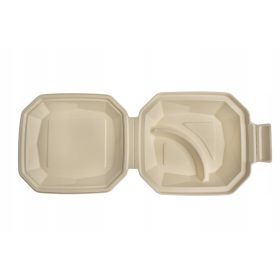   Eldobható étkészlet - MenuBOX Nagy ebédtartó 26x24cm ECO cellulóz ingyen SUP 125 db.