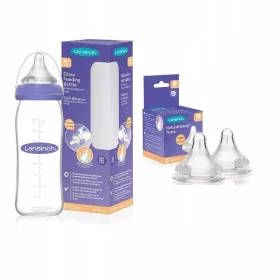    Lansinoh palack 240 ml 77150 + Lansinoh szilikon mellbimbó 6 m+