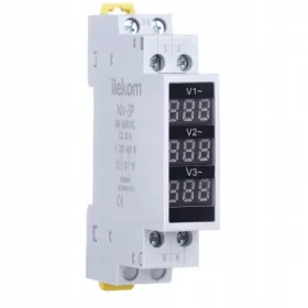 FESZÜLTSÉGJELZŐ, 3F DIGITÁLIS VOLTMÉRŐ 80-500V