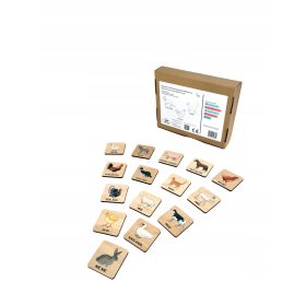    Fából készült névképző játék - Beszédtanulás: állatok a vidéken