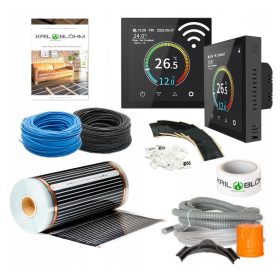    Padlófûtési fólia készlet 80W/ 2,5m2 + FARVE T-4 WI-FI HÕSZABÁLYOZÓ