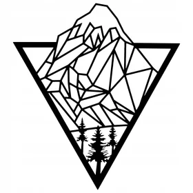   Falfestészet - NYITÁS FESTÉS FALDÍSZÍTÉS HEGYEK ABSZTRAKT TERMÉSZET NAPPALI DÍSZÍTÉS