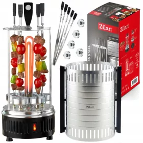    ELEKTROMOS FÜGGŐLEGES ELÉRHETŐ GRILL KEBAB SHASHLIK TOAST 900W