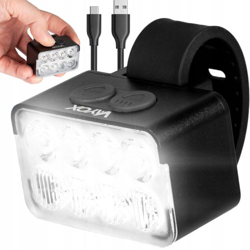  Vayox VA0151 kerékpár lámpa 8 X LED 900 lm akkumulátor