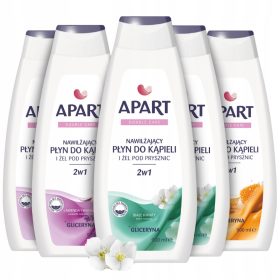    Apart hidratáló tusfürdő és fürdőfolyadék 2in1 MIX Set 5x900ml