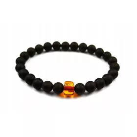  FÉRFI FEKETE BORSONYA FEKETE GYÖNGYES karkötő