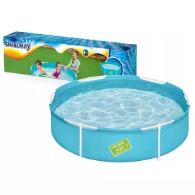 Bestway kerek keretes medence kék 152 x 152 x 38 cm 580 l