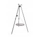  KERTI ÁLLVÁNY GRILL ROZSDAMENTES ACÉL RÁCS 60cm
