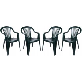  OŁER székek, műanyag, 1 zöld