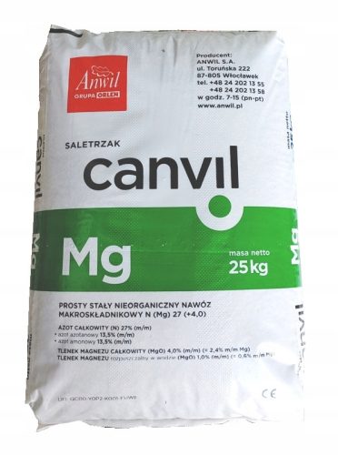  Nitrogén műtrágya Canwil ammónium-nitrát granulátum 25 kg Gyep