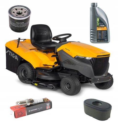  KÉTHENGERES TRAKTOR STIGA ESTATE 7122 W ERŐS 122cm SZÉLES HYDRO + 4 egyéb termék