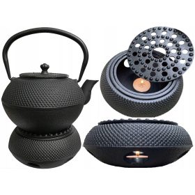   Kávé, teafőző - Kinghoff kancsó infuser KEATLEY 1200 ml 5 csésze + öntöttvas fűtőtest a kancsó FORRÁS INTENDER ALATT