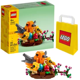    LEGO Ideas 40639 Madárfészek + Papírtáska LEGO 6315786 sárga 24x8x18 cm