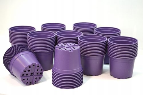  Korad virágcserép 9 cm x 12 x 9 cm átmérőjű 12 cm műanyag árnyalatú lila