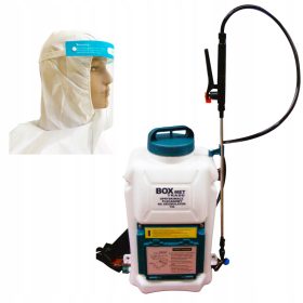    Készlet: 12L akkumulátoros permetező, fúvókák, lándzsa plusz INGYENES Visor