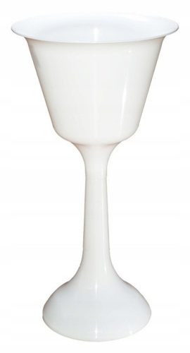  Szemikowie virágcserép 35 cm x 35 x 69,5 cm átmérő 35 cm műanyag fehér