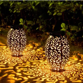  Solar függőlámpa Oxyled fekete 22 cm 2 db.