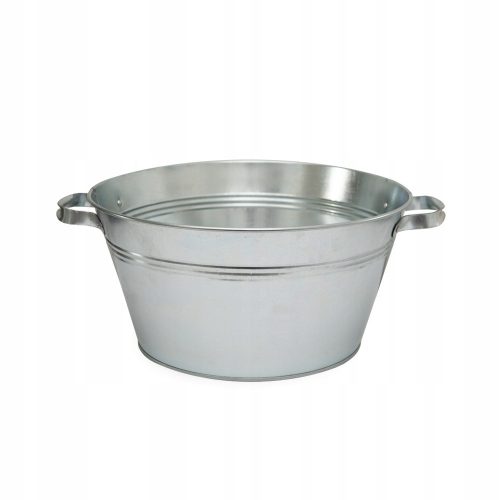 Asprod virágcserép 52,5 cm x 52,5 x 21 cm átmérőjű 42,5 cm fém árnyalatú szürke és ezüst