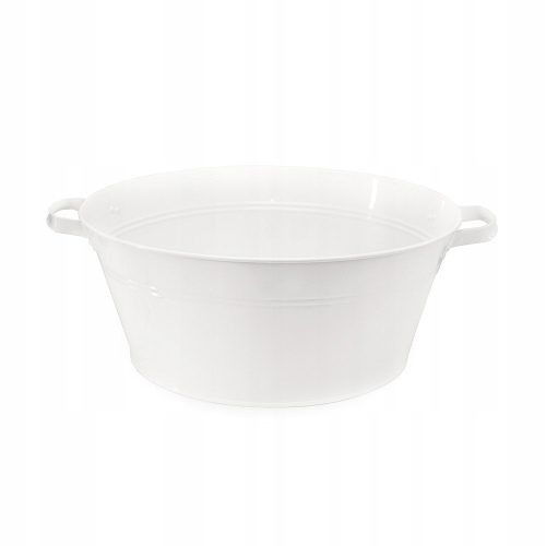  Asprod virágcserép 61 cm x 61 x 24,5 cm átmérő 51 cm fehér fém