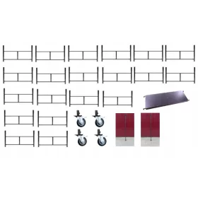   Varsói állványzat - 20 darabos készlet + 4 láb + 2 kapaszkodó