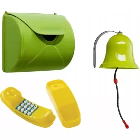   GIGI TOYS kiegészítő készlet: levélszekrény, csengő, telefon, játszótér