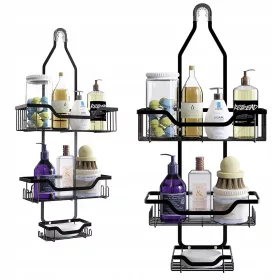   Fürdőszoba polc - FÜRDŐSZOBAI PALC A ZUHANY ALATT, ROZSDAMENTES ROZSDAMENTES FALAKLÓ