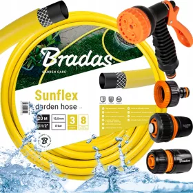    Bradas WMS1/220 SUNFLEX kerti tömlő 1/2" 20 m + 4 egyéb termék