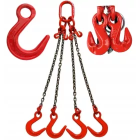   LÁNC EGYEDI 4C 2,36T 1,5M-ES KONTÉNERHORG + CE RÖVIDÍTŐHORG