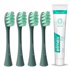    4x patron Oclean X PRO Z1 AIR2 Pw09 csere zöld + ELMEX SENSITIVE