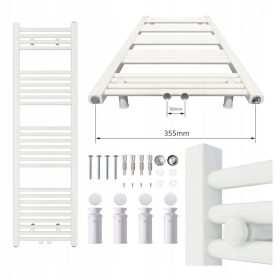   Aquabad vizes fürdőszobai radiátor 390 W 400 x 1400 mm fehér