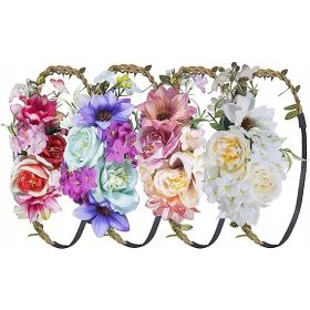  Virágos fejpántok Crown 5 db