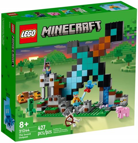  LEGO Minecraft 212440 Minecraft blokkok játék szörnyek kúszónövény állatok házi kedvencek gyereknap születésnap