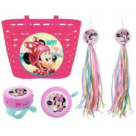  Seven Minnie Mouse kerékpárkosár, rózsaszín