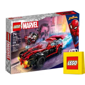    LEGO Super Heroes 76244 Miles Morales vs. Morbius + VP LEGO papírzacskó közepes 41cmx34cmx11cm AJÁNDÉKTÁSKA