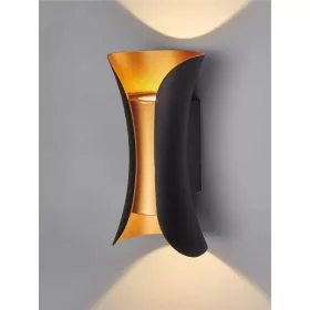    XPart kerti fali lámpa, sárga és arany árnyalatokkal, integrált 10 W-os LED-forrással