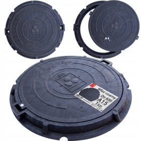   Aknafedél szennyvízgyűjtő tartályhoz 60cm grafit 1,5t A15