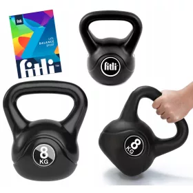    KETTLEBELL kettlebell 8 kg-os golyó KETTLE Súlyzósúlyzó FITNESS ABS EDZÉSEKHEZ
