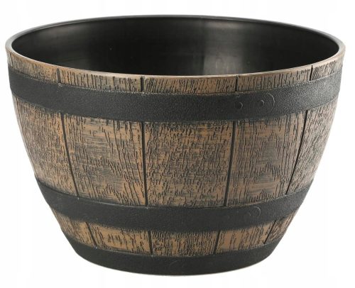  Galicja virágcserép 40 cm x 40 x 25 cm átmérő 40 cm műanyag barna és bézs árnyalatú