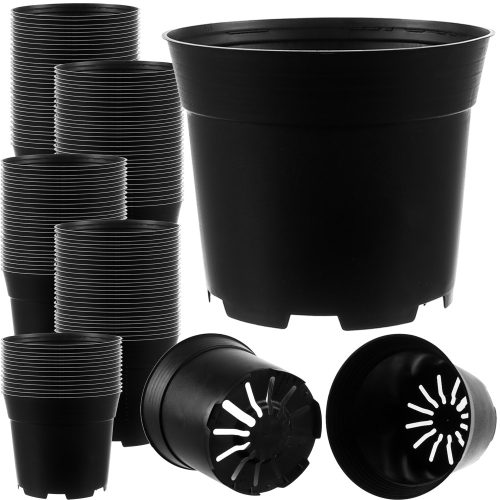  Gardlov virágcserép 13 cm x 16 x 13 cm átmérőjű 16 cm műanyag fekete