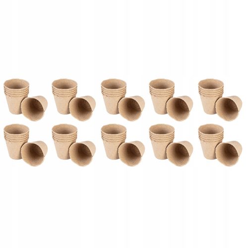  Verto virágcserép 8 cm x 8 x 7,8 cm, átmérő 80 cm, krém tőzeg