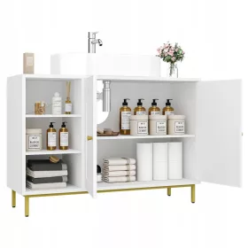    Mosogató alatti szekrény, beépített szekrény, mosogató alatti szekrény, fehér BC09803G