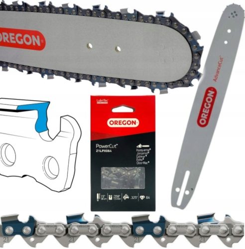  OREGON VEZETÉSRÚD 15" ,325 1.5 + LÁNC 64 LINK HUSQVARNA MAKITA DOLMAR