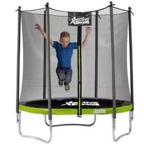 Trambulin Active Hobby hálóval, 183 cm, labdával