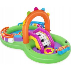 FELFÚJHATÓ MEDENCE, JÁTSZÓTÉR Csúszdával, SZökőkút