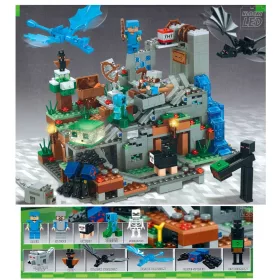    BLOKKOK Minecraft MOUNTAIN VILLAGE CAVE MINE Dungeon akár 760 darabig nagy LED