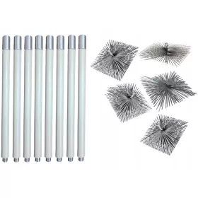   KÉMÉNYTISZTÍTÓ KÉSZLET ALULJÁRÓL 11,2M (1,4) 5 SZÖGYETES KEFE 120-200