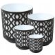  Lamela virágcserép 14 cm x 14 x 15 cm átmérő 14 cm műanyag fehér, fekete + 3 egyéb termék